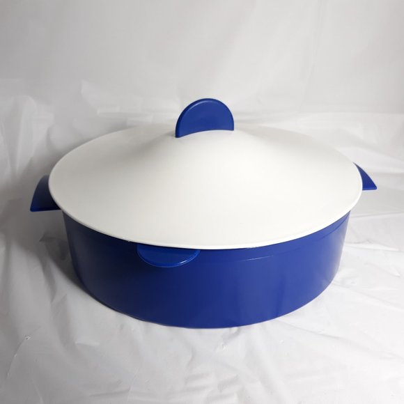 Tupperware Blue Microsteamer Microwave Streamer